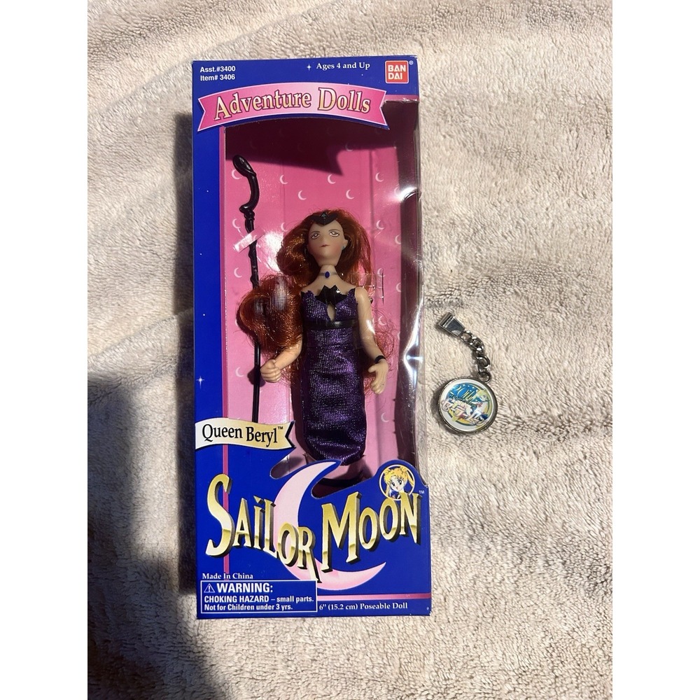 Sailor Moon Adventure Dolls Queen Beryl 6" Doll Bandai 1995 NIB